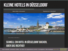 Tablet Screenshot of kleine-hotels-in-duesseldorf.de